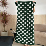 Taooba-Autumn and winter new polka-dot cotton towel type A long-staple cotton strong water absorption bathroom face towel bath towel