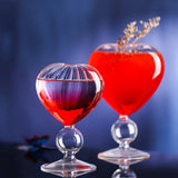 Taooba-1Pcs Creative South Korea Ins-style Water Glass Cocktail Lovely Heart-shaped Cup Glass Wine Juice Club Drinkware Decoration