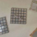 Taooba-Temperament Jewelry Photo Background Board Silver Ornament Square Coaster Home Decor Kawaii Accessories