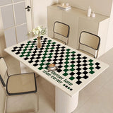 Simple Decorative Table Mats PVC No-wash Wipeable Table Mat Household Waterproof and Insulated Table Protection Coffee Soft Mat