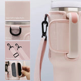 1pc 40oz Nuovoware Water Bottle Carrier Bag for Stanley Quencher Adjustable Shoulder Strap Mug Cover Bottle Holder Cup Sleeve