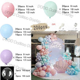 Taooba Color Palette Ice Snow Balloons Garland kit Snowflake Ballon Blue Balloon Princess Boys Birthday Party Baby Shower Decorations Christmas Decor