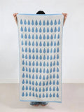 Taooba-Blue Raindrops Pure Cotton Towel Soft Skin-Friendly FaceTowel 70*140CM Bath Towels Soft Absorbent Face Towel Kitchen Towel