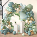 Retro Green Balloon Garland Arch Kit Wedding Birthday Balloons Decoration Party Balloons For Baby Shower Decor Jungle Safari