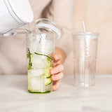 1pc 650ml Glass Cups with Lids and Straws Tumbler Lids Glass Cups Iced Coffee Cup Portable Drinking Mugs Summer Drinkware Gifts