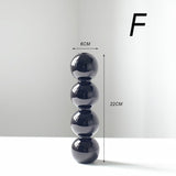 Taooba-Black Sculptural Glass Vase