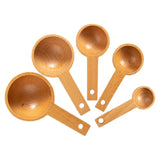 Taooba-Wooden Measuring Coffee Scoop in Beech Wood Tablespoon for Coffee Beans, Ground Beans, Protein Powder, Spices, Tea