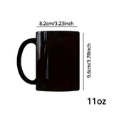 Taooba-1pc Solar System Color Changing Coffee Mug Ceramic Coffee Cup Planets Heat Sensitive Water Cup Summer Winter Drinkware Funny Mug