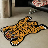 Tiger Rug Bedroom Home Carpet Cartoon Animal Living Room Decoration Area Rugs Kid Creativity Bedside Floor Mat Anti-slip Doormat