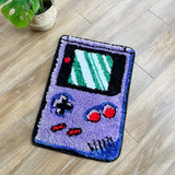 Taooba Christmas Gift Hand-held Game Device Tufted Rug GameRoom Funny Childhood Memories Flocking Carpet Floor Anti Slip Doormat Aesthetic