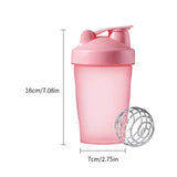 1pc Protein Shaker Water Bottle with Shaker Ball Leak Proof Drink Cup BPA Free Blender Bottle Fitness Accessories Gym Bottle