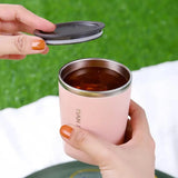 Taooba-1pc 300ML Thermal Mug Beer Cups Stainless Steel Vacuum Flask Insulated Tumbler Cup with Lid Travel Water Bottle Iced Coffee Cup