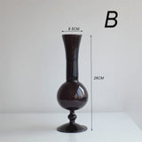 Taooba-Black Sculptural Glass Vase