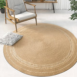 Living Room Carpet Natural Jute Hand Woven Home Decoration Breathable Bedroom Rug Modern Minimalism Wear Resistant Durable Mat