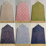 Thicken Flannel Prayer Mat for Muslim Ramadan Non-slip Soft Prayer Mats Worship Carpets Portable Travel Prayer Rugs Decor