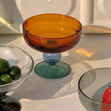 Taooba Colorful Glass Dessert Bowl