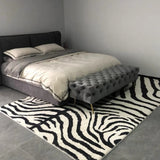 New Nordic Fluffy Plush Large Area Living Room Carpet Home Decoration Light Luxury Zebra Pattern Thickened Bedroom Lounge Rugs