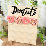 Donut Wall Holds Stand Sweet Cart Rustic Wedding Table Decor Doughnut Birthday Party Candy Bar Baby Shower Donut Party