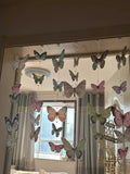 Taooba-Door Curtain Decoration, Butterfly Wind Chime, Finished Bedroom, DIY Door Curtain Material Package, No Punching Hanging Curtain