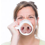 1pc Creative Trick Funny Pig Nose Ceramic Mug Dog Nose Cup Sand Sculpture Drinking Cup Breakfast Cup Animation Cup for Cafes