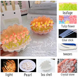 Taooba-Handmade diy shell tulip nightlight creative gift ambience light luminous ornament Chinese Valentine's Day gift