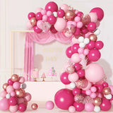 Pink Gold Balloon Garland Arch Kit Happy Birthday Party Decoration Kids Wedding Birthday Balloon Latex Baloon Baby Shower Decor