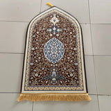 Bohemia Printed Prayer Mat for Muslim Ramadan Tassel Rug Worship Kneel Carpet Non-slip Travel Praying Rug Islamic Eid Gifts