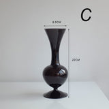 Taooba-Black Sculptural Glass Vase