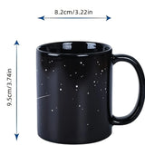 Solar System Color Changing Coffee Mug Outer Space Pattern Ceramic Water Cup Heat Sensitive Coffee Cups Summer Winter Drinkware