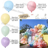 Taooba Color Palette Ice Snow Balloons Garland kit Snowflake Ballon Blue Balloon Princess Boys Birthday Party Baby Shower Decorations Christmas Decor