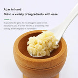 Taooba-UBBT Spice Crusher Bowl Mortar Pestle Spice Pepper Crusher Herbs Grinder Garlic Mixing Bowl Press Bowl Kitchen Tools