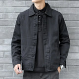 Taooba Denim Jackets Man Blazer Cargo Black Jeans Coat for Men Clothing Outwear Fast Delvery Cheap Price Stylish Branded Fashion New In