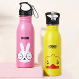 500ML American Children's Stainless Steel Sport Water Bottle Portable Outdoor Cycling Camping Bicycle Bike Kettle Seal leakproof