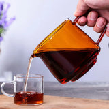 Taooba-300ML/550ML Glass Coffee Sharing Pot Coffee Server Pour Out Home Brewing Cup Hand Made Coffee Maker Coffee Pot