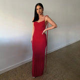 Taooba Sean Backless Fishtail Long Dress