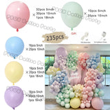 Taooba Color Palette Ice Snow Balloons Garland kit Snowflake Ballon Blue Balloon Princess Boys Birthday Party Baby Shower Decorations Christmas Decor