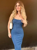 Taooba Denim Sundae Midi Dress