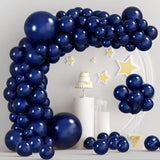 Taooba Color Palette 109pcs navy blue balloon set 5/10/12/18 inches navy blue balloons and navy blue balloon ribbon