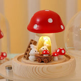 Taooba-Handmade DIY rabbit mushroom night light home bedroom study atmosphere light decoration student girl birthday gift