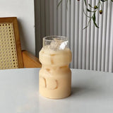 1pc Japanese Style Drinking Glass Yogurt Cup Iced Coffee Cups for Beer Juice Milk Water Birthday Gifts for Friends Drinkware