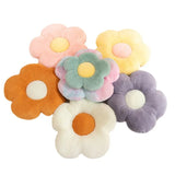 Taooba-Little Daisy Flower Cushion Flower Plush Pillow Seat Cushion Rabbit Fluffy Napping Pillow Backrest Cushion