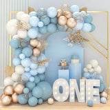 Blue Balloon Garland Arch Kit 1st Birthday Party Decoration Kids Baby Shower Boy Wedding Birthday Ballon Foil Latex Ballon