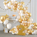 White Gold Butterfly White Balloon Arch Little Cutie Baby Shower Decorations Wedding Birthday Party Backdrop Supplies