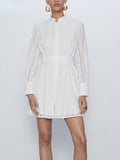 Taooba Ansel Lace Mini Dress