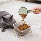 Taooba-1pcs Long Handle Measuring Spoon with Coffee Clip Cute Scoop Rice Digging Flour Digging Rice Baking Pet Feeding Dog Cat Food