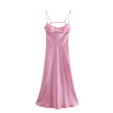 Taooba Petite Petals Split Slip Dress