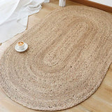 Woven Rug Round Carpet Grass Rugs Bedroom Living Room Coffee Table Floor Mats Ковер Из Джута Alfombra Yute Redonda Tapis Jute