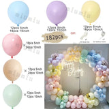 Taooba Color Palette Macaron Rainbow Balloon Garland Arch Kit Girls Pastel Wedding Happy Birthday Party Pink Balloons Baby Shower Decoration Kid Gift