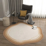 Irregular Shape Round Living Room Carpet Home Decoration Coffee Tables Plush Mat Light Luxury Bedroom Fluffy Rug Ковер Tapis 러그