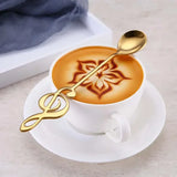 1pc Stainless Steel Coffee Stirring Spoon mini Mug Spoon Teaspoons Music Bar Ice Cream Creative Gift Spoon Kitchen Tableware